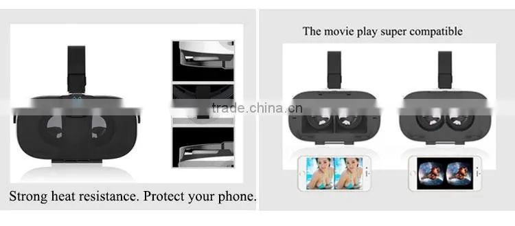 Hot selling android4.0-6.5 inch all in one virtual reality 3d glasses