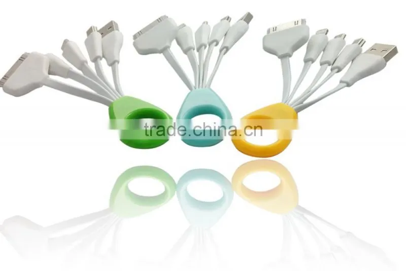 4-in-1 Multi USB Adapter Charging Cable Connector for Iphone 6, 6 Plus, 5 / 5s / 5c, Ipad,Smartphones