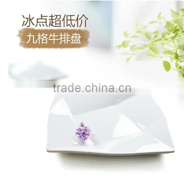 Top grade western-style food beaf plate , melamine plate