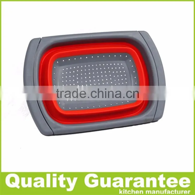 Collapsible Silicone Colander high quality silicone strainer kitchen strainer