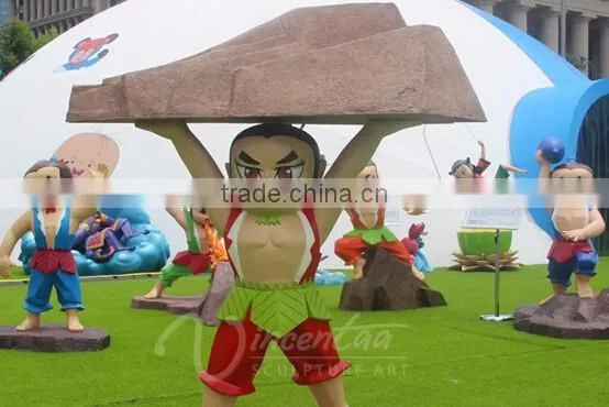wholesale garden decoration resin crafts life size cartoon characters statue