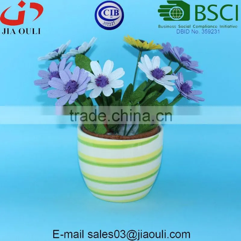 BSCI Audit Factory Ceramic Christmas flower pot, boot shape planter