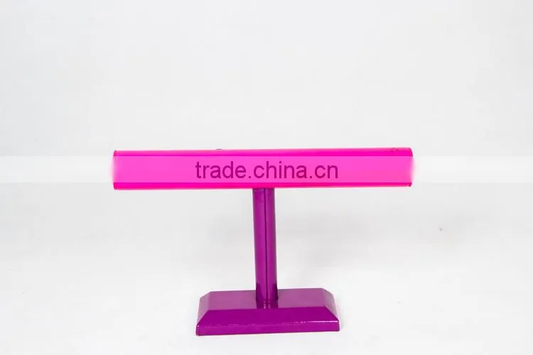 zhejiang manufacturer Fashion t shape wood jewelry display for bracelet