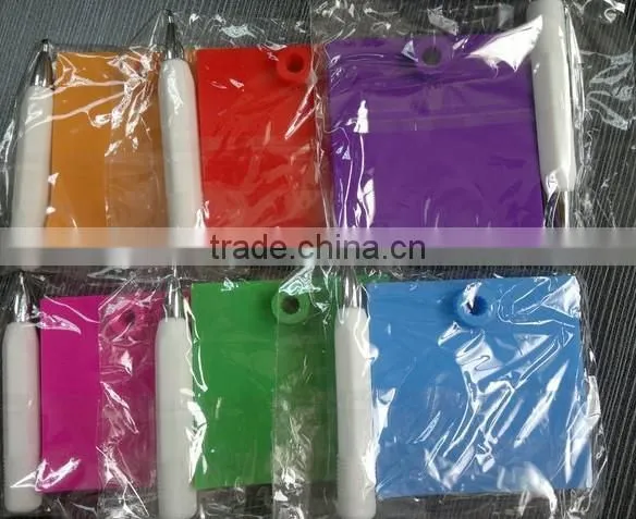 2016 hot sale new design silicone pocket waterproof memo pad