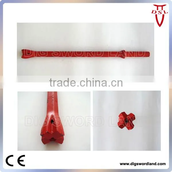 drill rods chisel type /cross type for rock drill