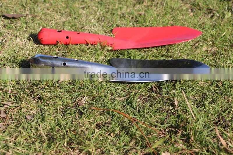 colorfulstainless steel mini folding garden shovel for garden and kids