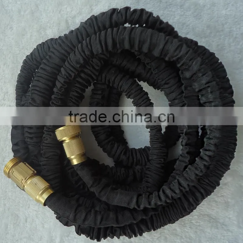 2016 New brass fitting best compact garden hose with black color