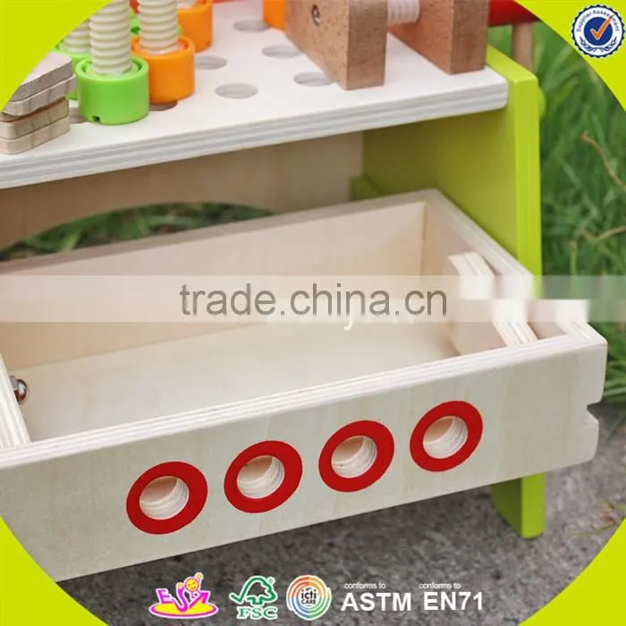 2017 New design kids wooden toy tool bench best design children wooden toy tool bench diy baby wooden toy tool bench W03D030