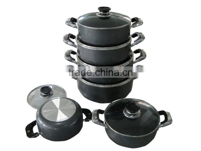 aluminium non-stick cookware stock pot set