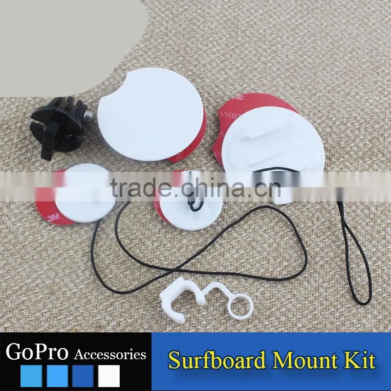 2016 New Wholesale GoPros surfboard mount kit for gopros heros 4 3 3+ GP06