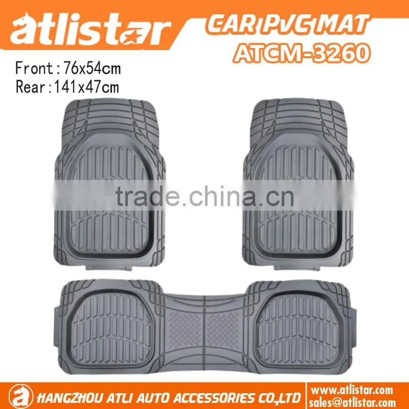 Universal Fit 3pcs Full Set Heavy Duty Rubber Floor Car Mats