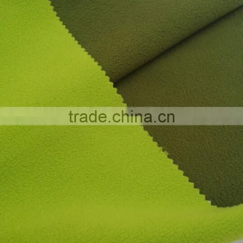 army green 144F/100D one side anti-pilling polar fleece bond deep green polar fleece for outdoor clothing