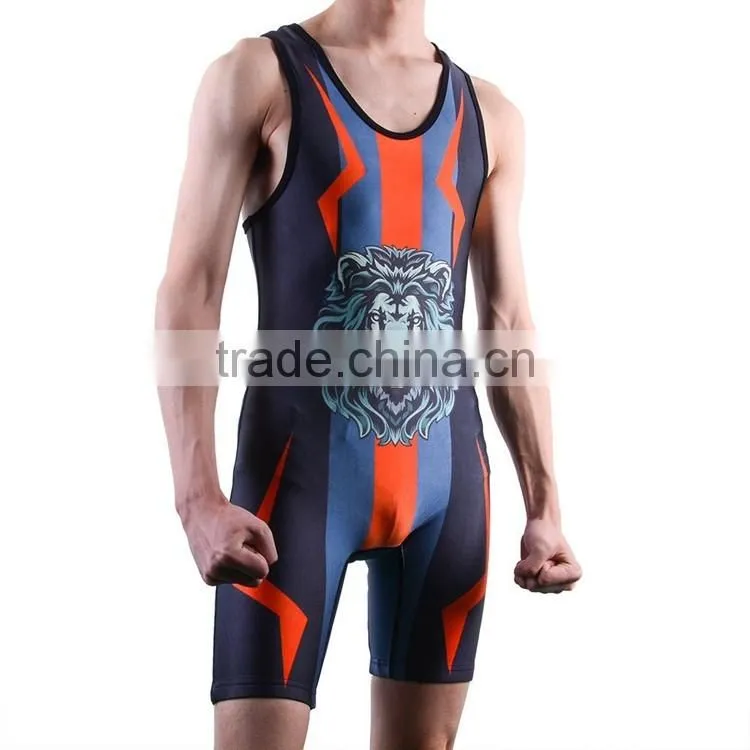 Fashionable custom cheap wrestling singlets for sale