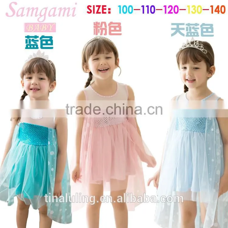 wholesale baby girls summer sleeveless dress kids tutu dress children polka dots dresses