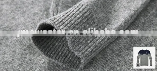 Fashionable Christmas sweater designs for men 100% wool sweaters custom apparel