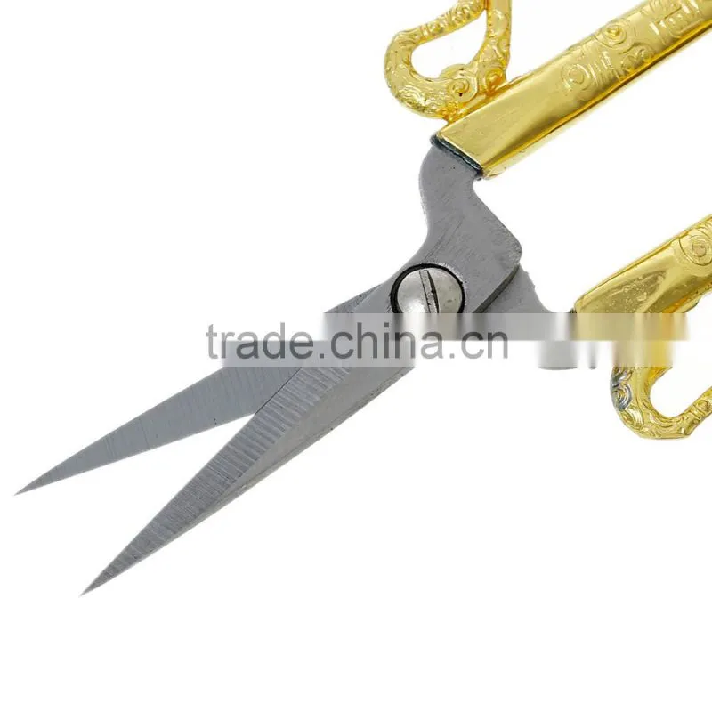 Hot Sell Gold Plated Vintage Retro Style Stainless Steel Sewing Scissors