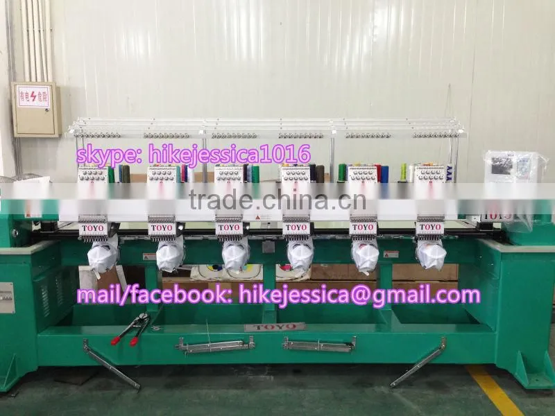YINGYING 1502 1202 2heads double heads 15needles 12colors 12needles compact flat and cap t shirt computerized embroidery machine