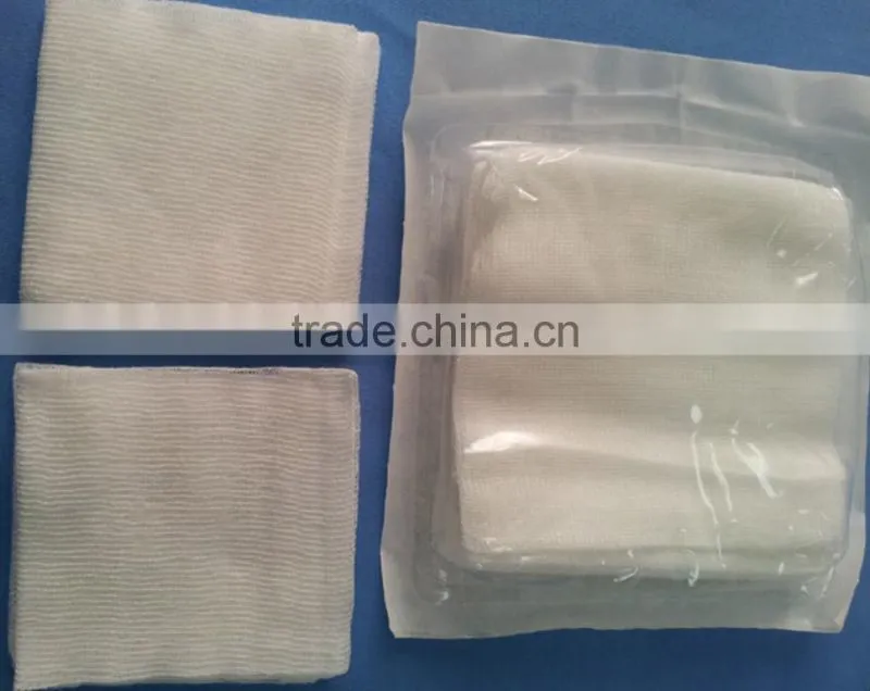 Sterile absorbent medical gauze