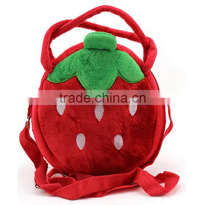 best price berries strawberry soft plush toy children portable backpack