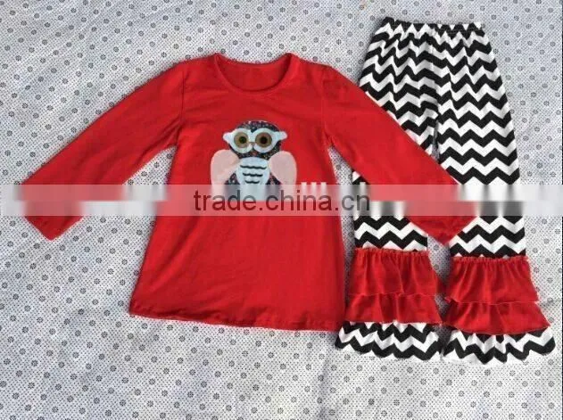 2016 deer patterns christmas pajamas toddler girl clothes boutique childrens clothes sets kids clothing wholesale