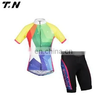 Women's sublimation print summer cycling jersey