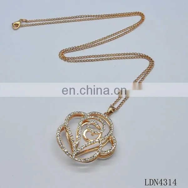 Make a wish juese and enamel pendant necklace hot selling jewelry