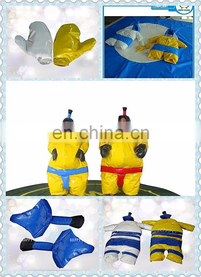 Yellow color sumo suits sumo wrestling factory price