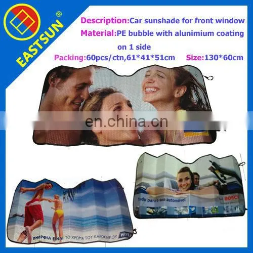 EASTSUN Collapisble PE Bubble Car Sunshade For Front Window Of With Aluminum Coating On 1 Side