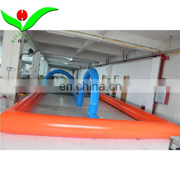 Children indoor inflatable go kart/zorb ball race track for sale