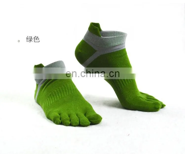 Toe Socks 100% Cotton Low Cut Five Finger Socks Athletic for Men#WZ-01