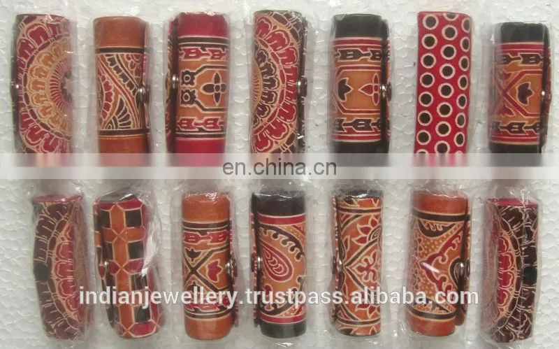 Designer leather lipstick case manufacturer, original leather lipstick case exporter
