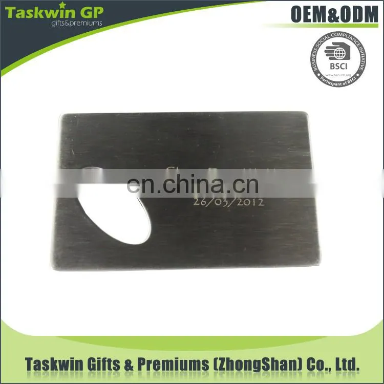 Made in China good quality stainless steel bottle opener/souvenir steel credit card bottle opener