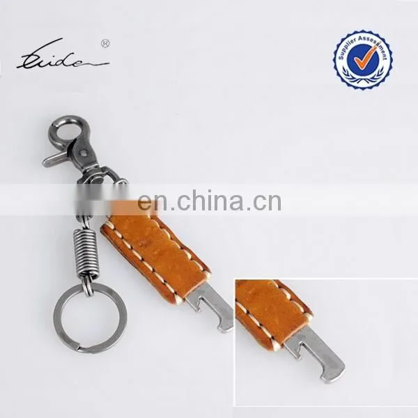 LEATHER KEYCHAIN OPENER KEYCHAIN CARABINER KEYCHAIN