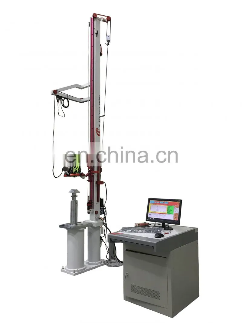 helmet acceleration transducer impact testing machine /helmet Acceleration transducer absorption collisions testing machine