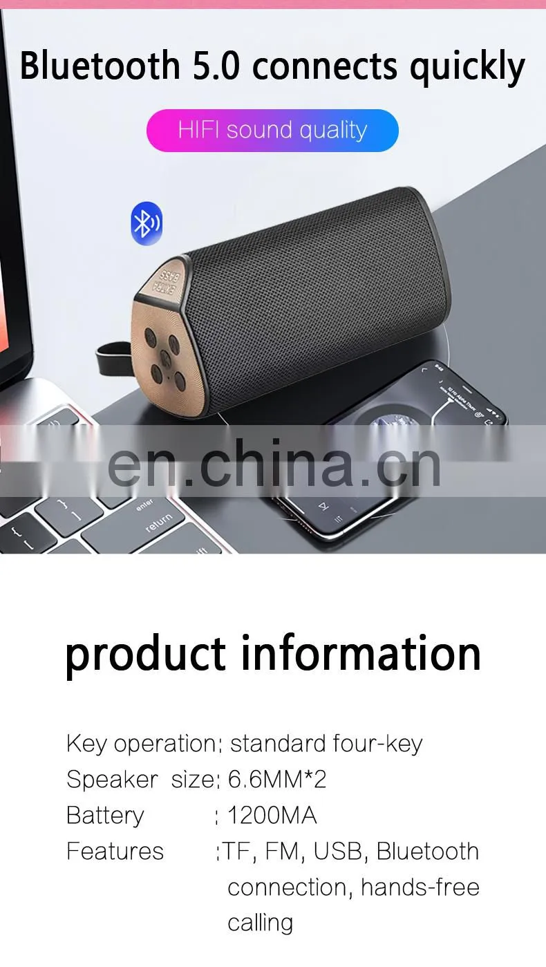 2020 Hot Wholesale Portable Speaker Box Hifi For Mobile Phone/Computer Wireless Waterproof Mini Home Speaker