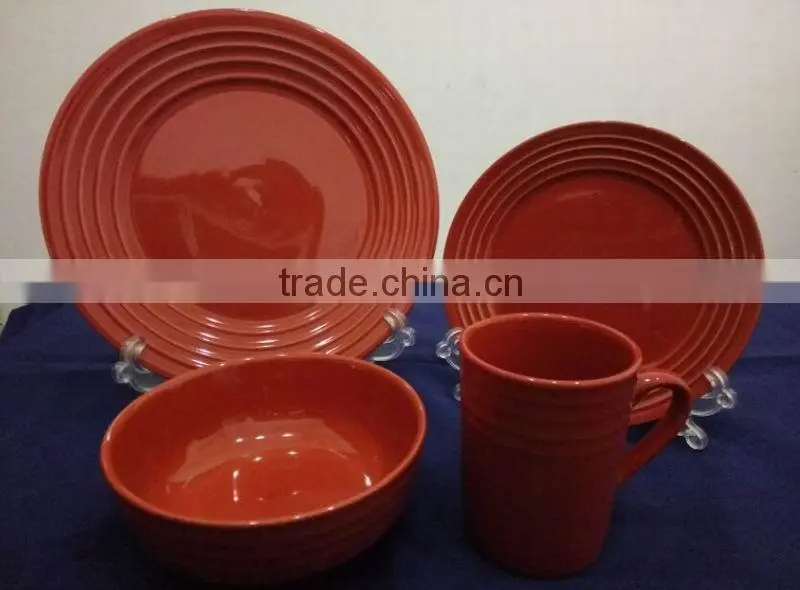 2016 STOCKED C GRADE STONEWARE DINNER SET VERY LOW PRICE