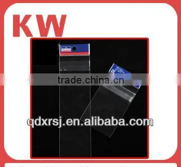 opp self-adhesive bags with header
