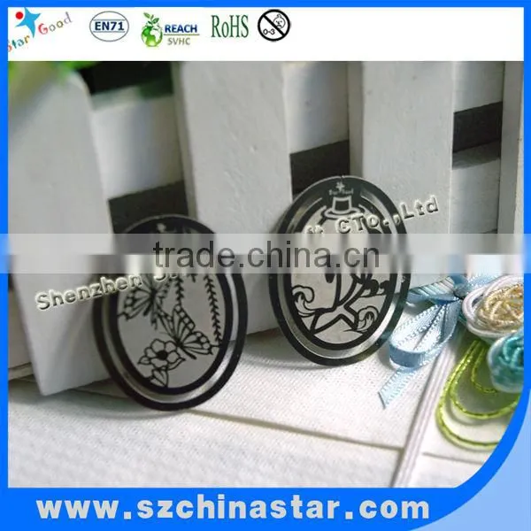 Tin box with shapes paper clip