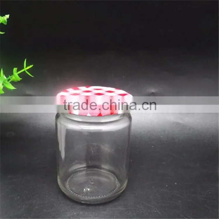 240ml 8oz glass material food jar/bottle with tinplate cap