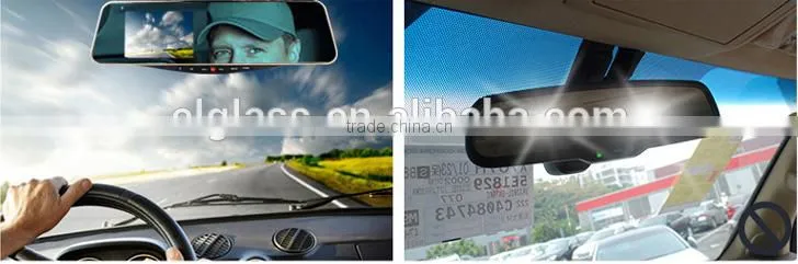 5 inch ultra-thin rearview mirror gps with homelink