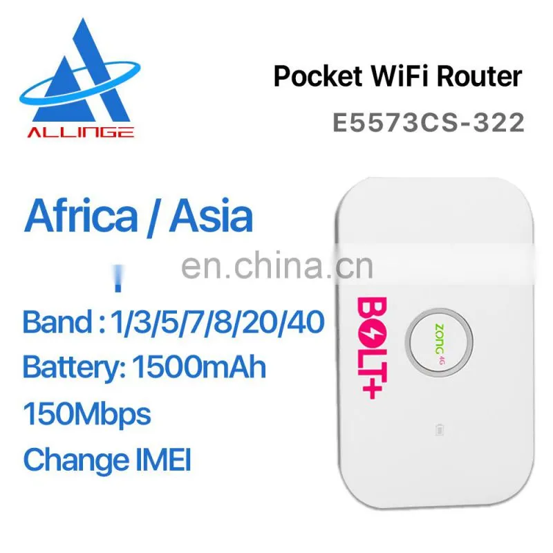 ALLINGE MDZ176 Unlocked E5885 Pocket Wifi Router 4G VPN Wireless Router with Sim Card Support RJ45 Port
