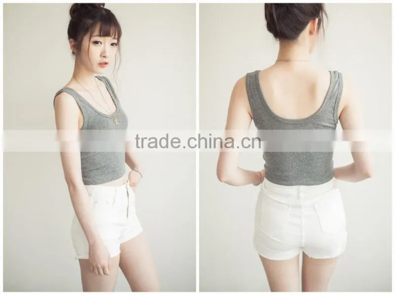 2014 sexy colorful tank top for lady with cheap price and high quality from China garment factory