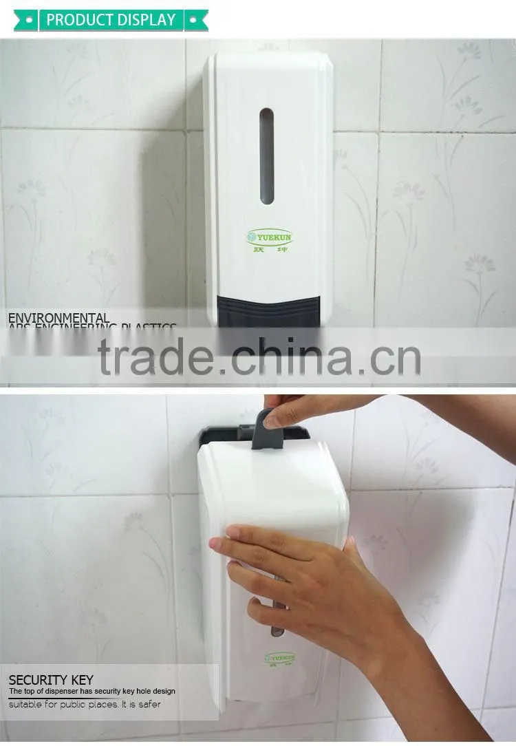 liquid manual soap lotion dispenser / wall mount refillable sanitizer gel machine / never leakage shampoo dispenser YK5008-A