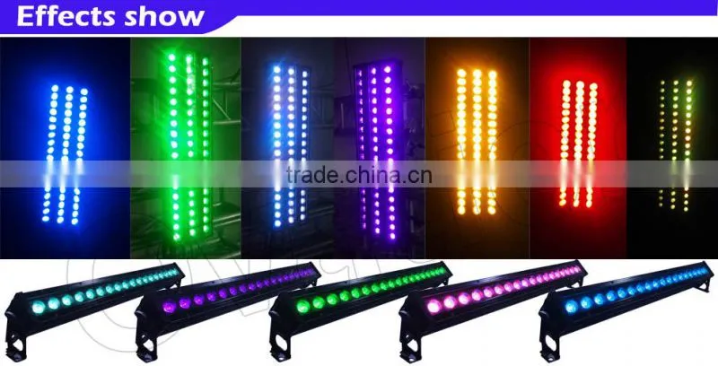 18*12w color changing light bar