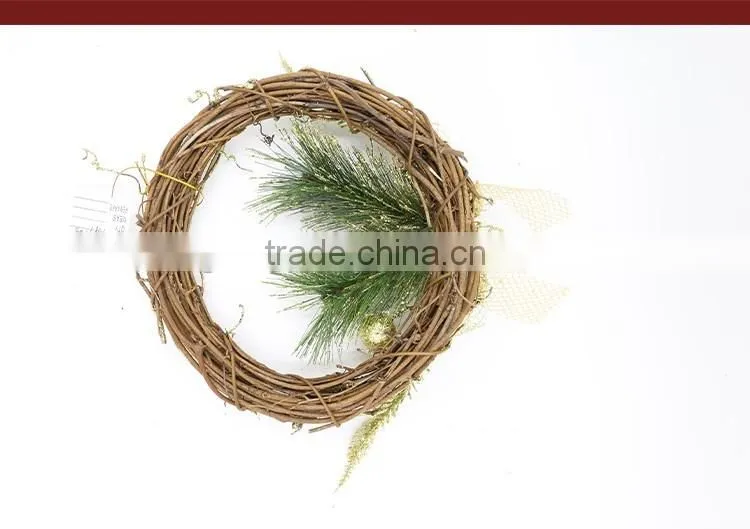 Glitter Christmas Garland Pine Flower Xmas Tree Decorations Party Ornaments Artificial Wholesale Suppliers