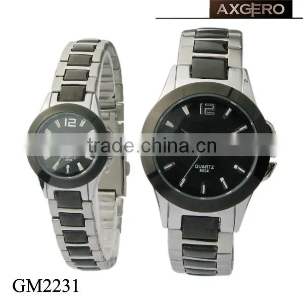 japan quartz stainless steel analog digital watch