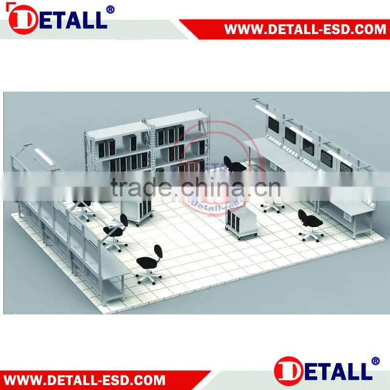 Assembly electronic work bench plan of ESD system (Detall)