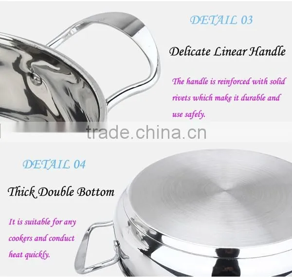 Hot sale stainless steel soup pot 9 pcs korea cookware saucepan set