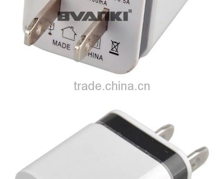 5V 2.1/1A USA Plug AC Travel Dual USB Wall Charger For iPhone 6 5 For iPad For Samsung Galaxy S6 S5 S4 Mobile Phones Adapter