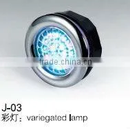 blue bubble lights used in bathtub